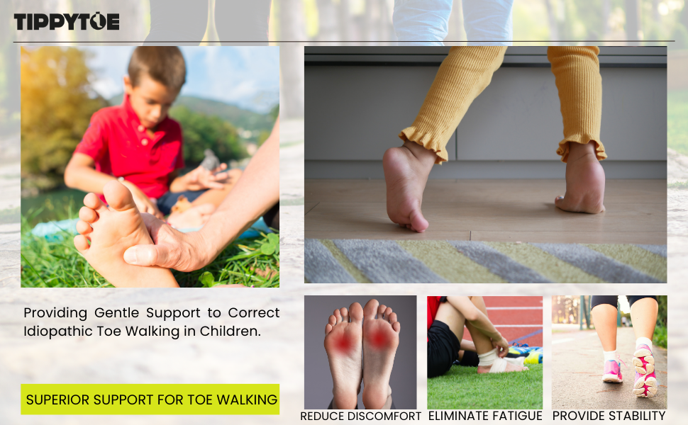 Tippy Toe Walker Kids Shoes (Prevent Toe Walking Baby/Toddler/Little Kids)