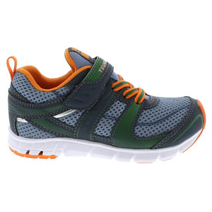 Tsukihoshi Velocity Charcoal Sea Boys Running Shoes (Machine Washable)