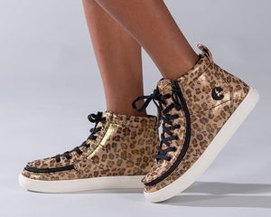 Leopard Shimmer BILLY Classic Lace Highs -Shoekid.ca