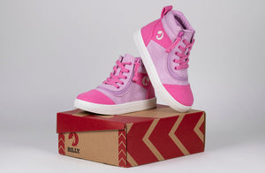 Pink/Pink BILLY Street Short Wrap High Tops -Shoekid.ca