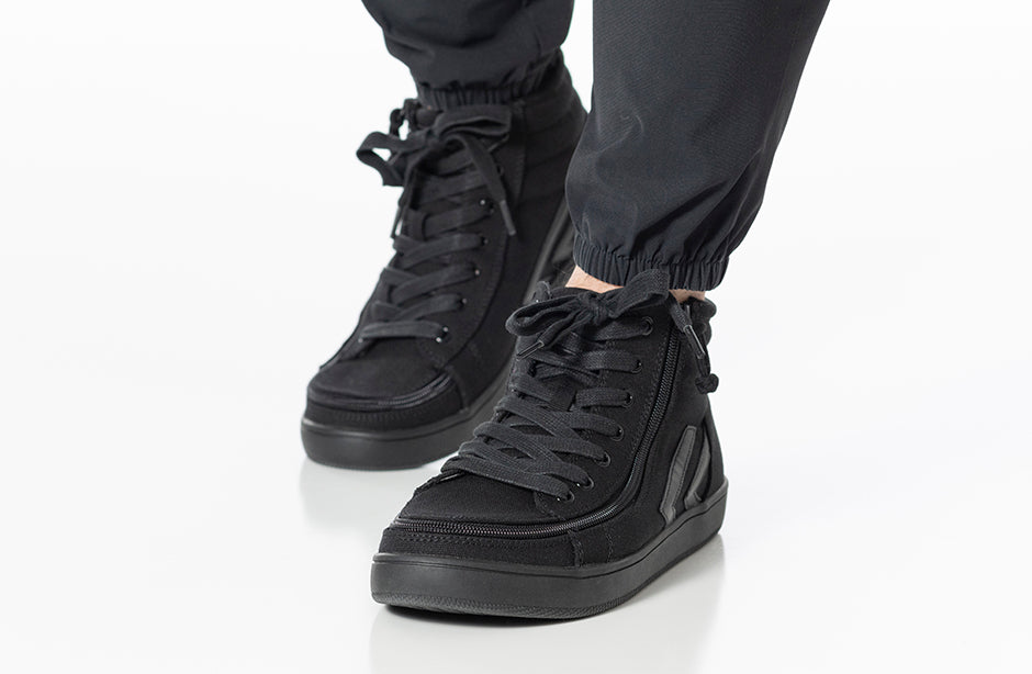 High top sneakers black best sale