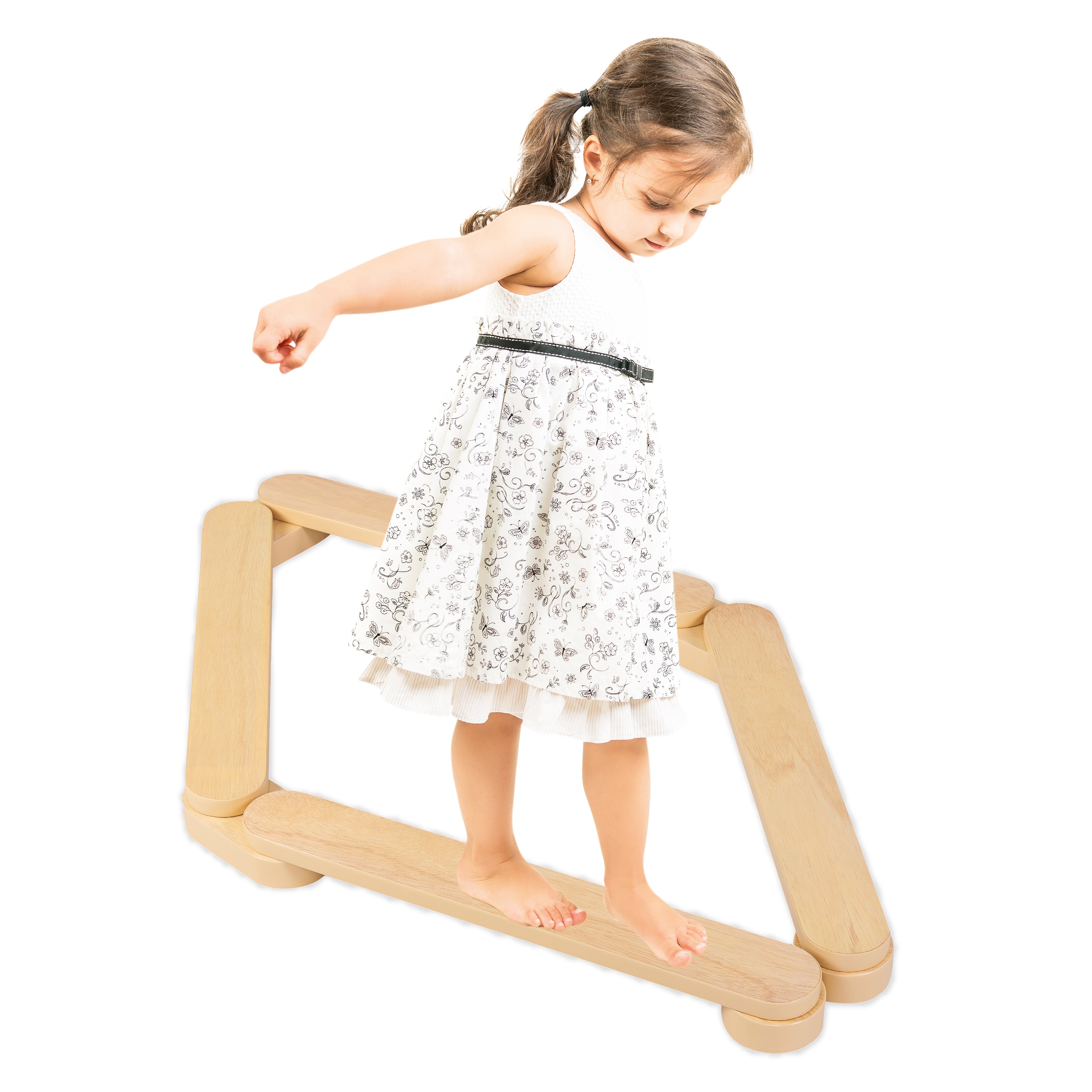 TippyToe Wooden Kids Balance Beam Imaginative Play for