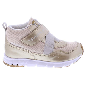 Tsukihoshi Tokyo Kids: Gold Champagne 100% Waterproof, Lightweight, Machine Washable Sneakers