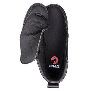 Black Leather BILLY Quilt High Tops -Shoekid.ca