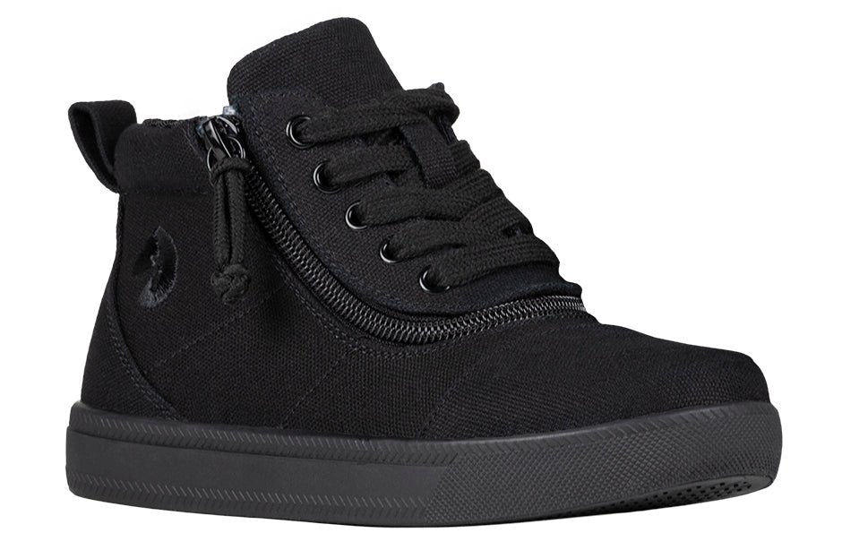 Black to the Floor BILLY D|R Short Wrap High Tops -Shoekid.ca