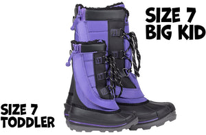 Purple BILLY Ice Winter Boots -Shoekid.ca