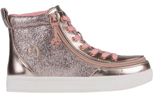 Rose Gold Unicorn BILLY Classic Lace Highs -Shoekid.ca