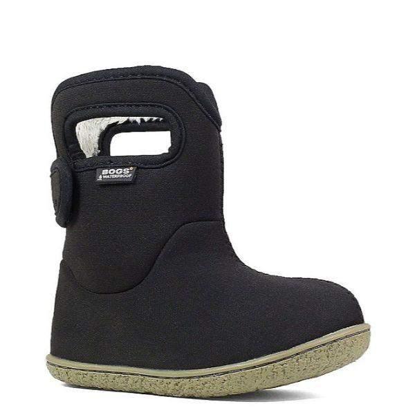 Baby Bogs Solid Black Waterproof Toddler Boots -10C Warm - ShoeKid.ca