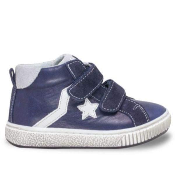 Balocchi 601713 Urban Blue Boys Leather Shoes ((Ankle/Arch Support) - ShoeKid.ca