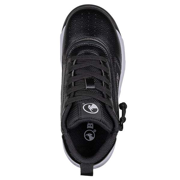 BILLY Kid s Sport Hoop High Top Adaptable Sneakers Easy On Black 7 Youth Boys