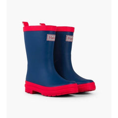 Hatley Navy & Red Kids Rain Boots | ShoeKid.ca