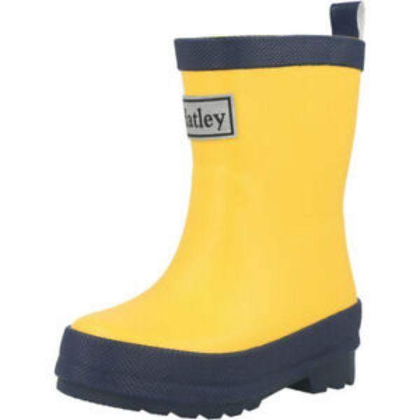 Hatley Yellow Navy Kids Rain Boots ShoeKid