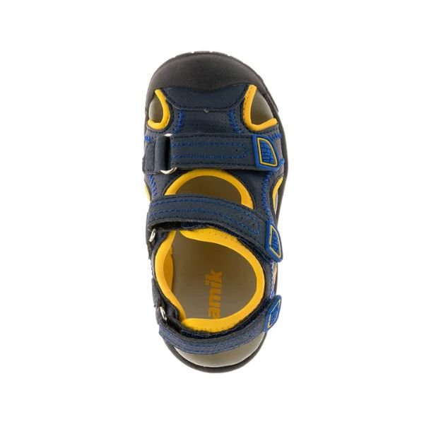 Kamik Seaturtle2 Boys Navy/Citrus Water Friendly Sandals