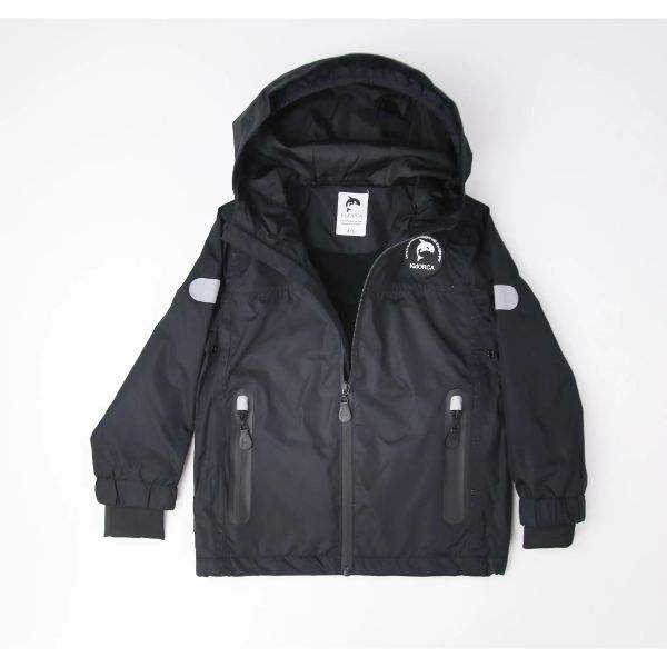 KidORCA Hard Shell Waterproof Insulated Rain Jacket (Fleece Lined)