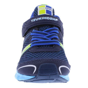 Tsukihoshi Velocity Navy/Sky Boys Running Shoes (Machine Washable) - ShoeKid.ca